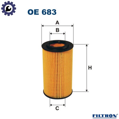Oil filter 683 for honda - oil, oe