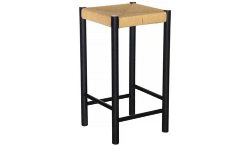 Hanna oak counter stool - counter, black