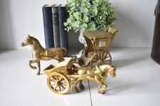 Vintage Brass Shire Horse and