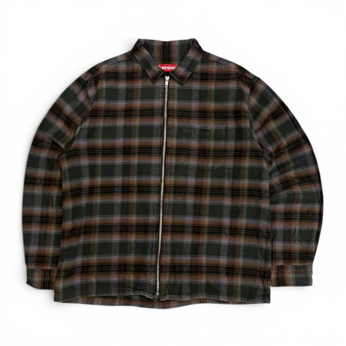 Supreme green brown flannel - green,