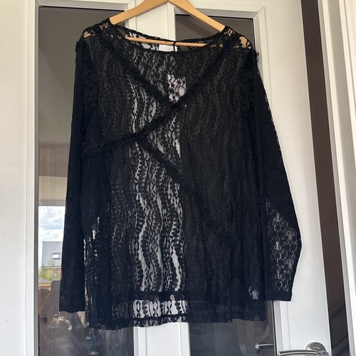 Black see through - through, lacey