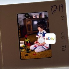 Vtg 35mm Slide Photo Brunette