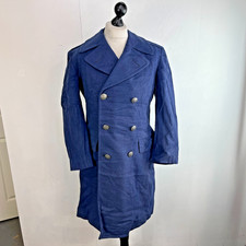 USAF U.S Air Force Military Wool Greatcoat Overcoat in Blue  size M (35R)