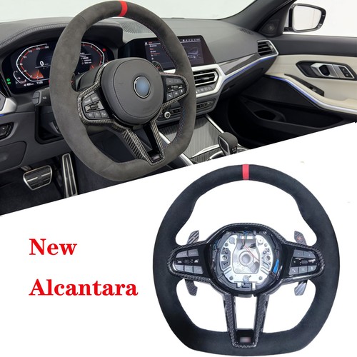 Alcantara flat bottom steering - flat,