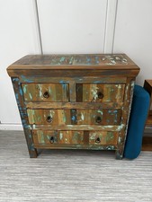 Solid Pine Low Chest of 4