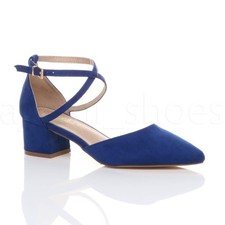 WOMENS LADIES MID BLOCK HEEL