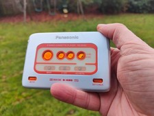 Vintage Walkman Panasonic Slim Metal Cassette Player RQ-SX52