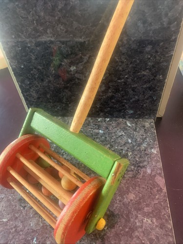 Vintage playskool wooden push - playskool,