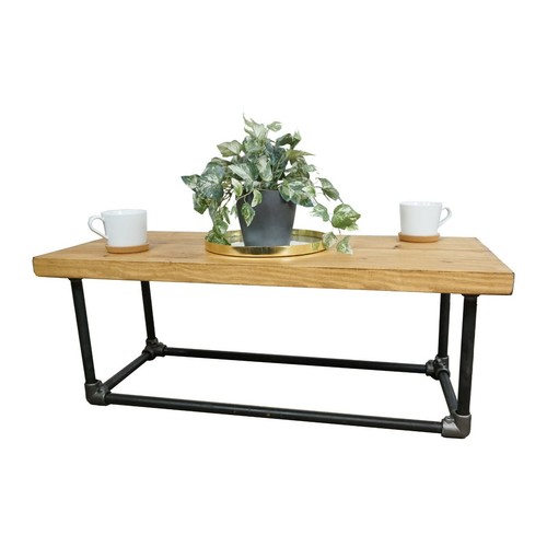 Reclaimed coffee table with - coffee,