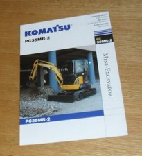 Komatsu PC35 MR-2 Mini Excavator Brochure 2005