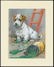 SEALYHAM TERRIER AND GREEN