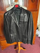 GUCCI LEATHER JACKET WITH PIN SIZE 42