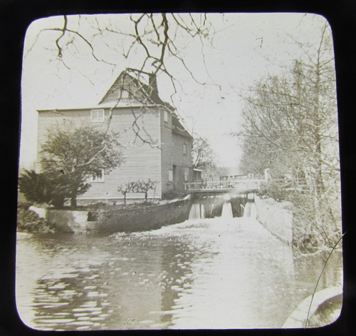 Glass magic lantern slide - magic,
