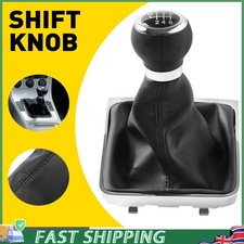 6 Speed Gear Knob Stick Gaiter Knob Boot w/ Chrome Frame Fits VW Passat B6 05-12