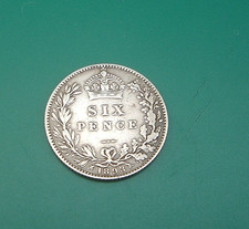 GB  Queen Victoria - 1893  Silver (.925)  Sixpence . Good Fine   KM# 779