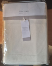 *brand new* Mamas & Papas 2 Flat cotton cot/cotbed sheets cream 127cm x 180 cm
