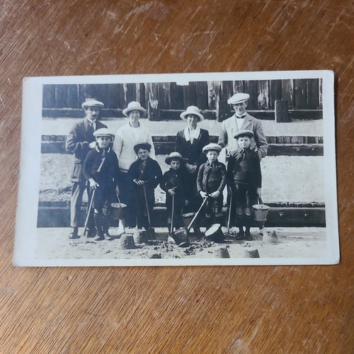 Vintage rppc postcard family - vintage,