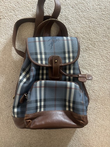 Blue burberry backpack - blue,