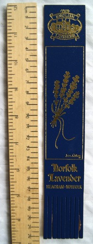 Vintage blue leather - leather, bookmark