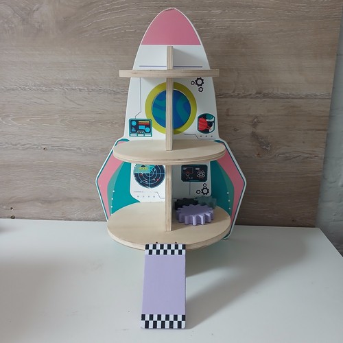 Playtive wooden rocket ship - wooden,