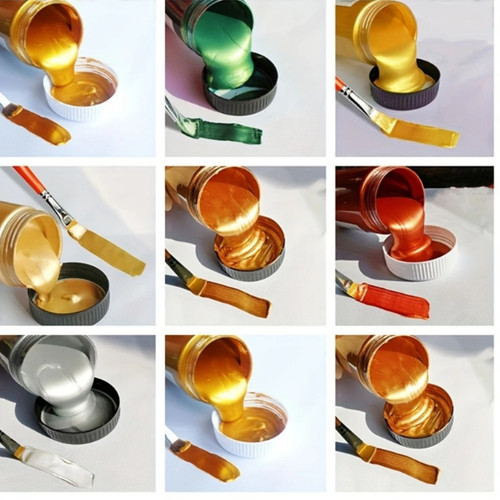 60ml gold metallic acrylic - 60ml,gold,