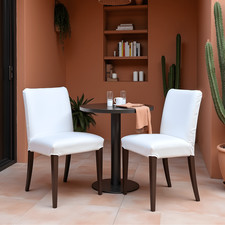 2 Pack - White Dining Chair