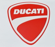 Decorative Ducati Motorcycle Logo Room Wall Sign Mancave Garage Display