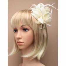 Cream Fascinator with Petals