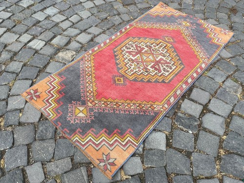 Wool rug area vintage - rug,,