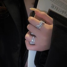 Chic Open Ring with Adjustable