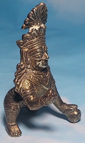 Indian antique brass deity - brass,