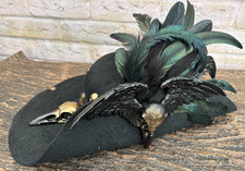 BLACK Distressed Pirate Hat
