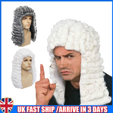 Judge Colonial Wig 55cm~61cm Lawyer Cosplay Wig Man Costume NEW*