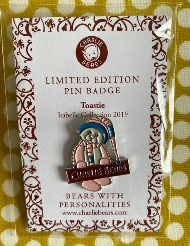 Charlie bear pin badge - badge,