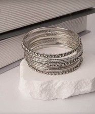 Asian Indian Silver Bangles