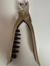 Draper 6 interchangeable punches for leather belt, fabric hole punch & eyelet pl