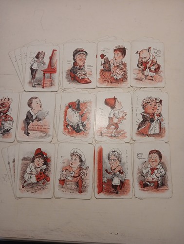 Antique playing cards 1930 - playing,