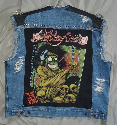 Battle jacket denim vest - battle, metal