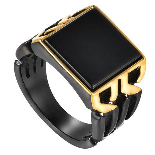 Men stainless steel black - steel,