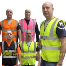 Hi Viz Safety Vest Waistcoat