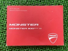 Used Ducati Monster 1100 EVO-ABS Owner's Manual with Wiring Diagram, Owner's...