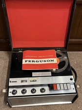 Ferguson 4 Track 3 Speed Tape Recorder 3214 With Microphone Vintage 1960s