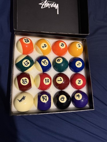 Stussy billiard pool ball set - stussy,