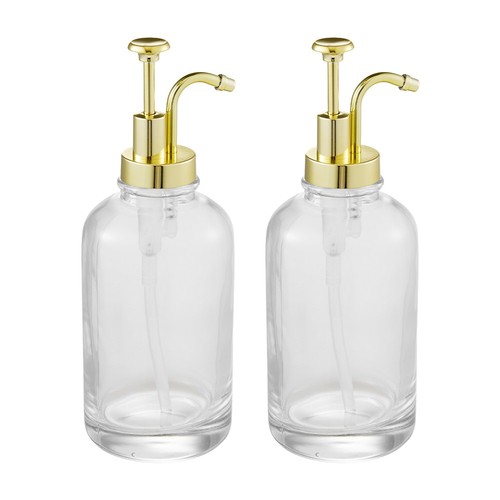 2pcs clear glass - 2pcs, syrup