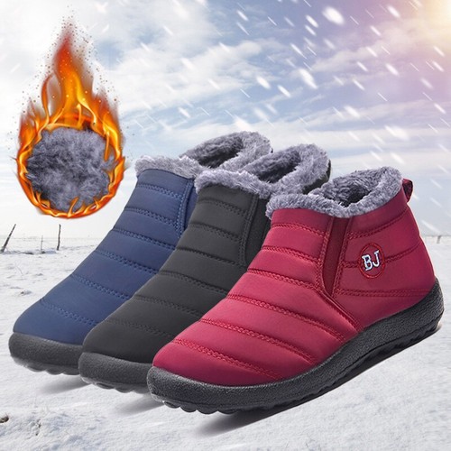Warm boots shoes ladies fur - boots,