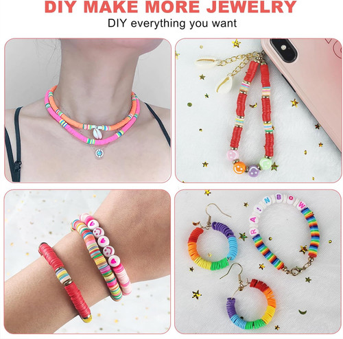 5300 pcs clay beads bracelet - clay,