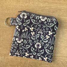 Handmade Fabric Key Ring Purse Ear Pods William Morris Eye Bright