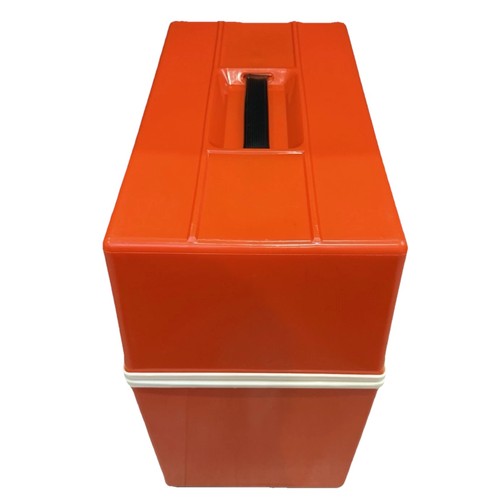 Vintage orange cool box - vintage,