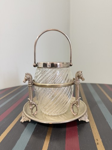 Vintage silver plated glass - vintage,
