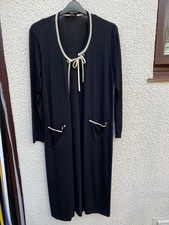 Jacques Vert Black & Cream Long Cardigan Size Large & Trousers - UK 16 - Set